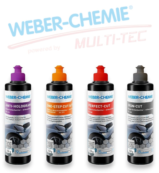 WEBER-CHEMIE Starter-Set Schleifpasten Politur